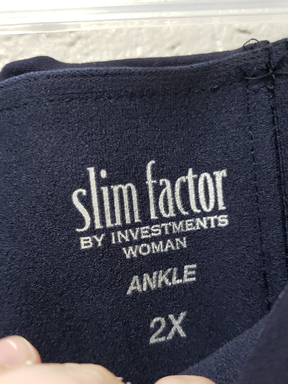 Women’s Navy Slim Ponte Knit Pants - Picture 4 of 7